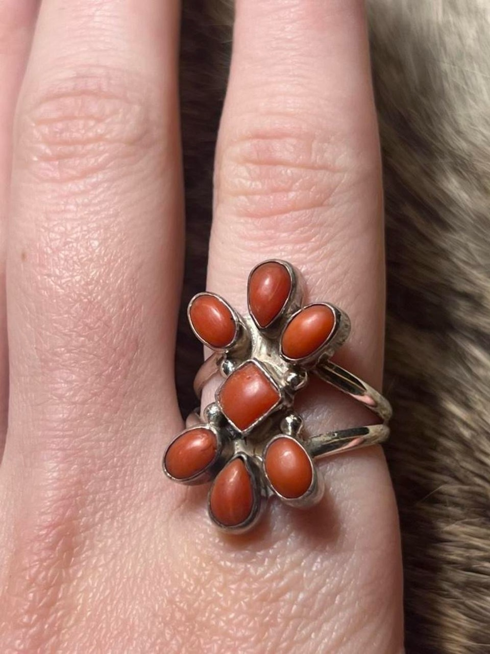 Sterling silver Native American turquoise P. Wheeler ring